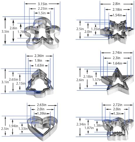 18-Piece Christmas Cookie Cutter Set