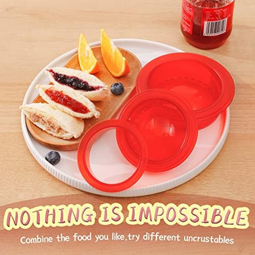 DARSUN Drirster Sandwich Cutter and Sealer 5PCS for Kids Easy Crustless Sandwiches