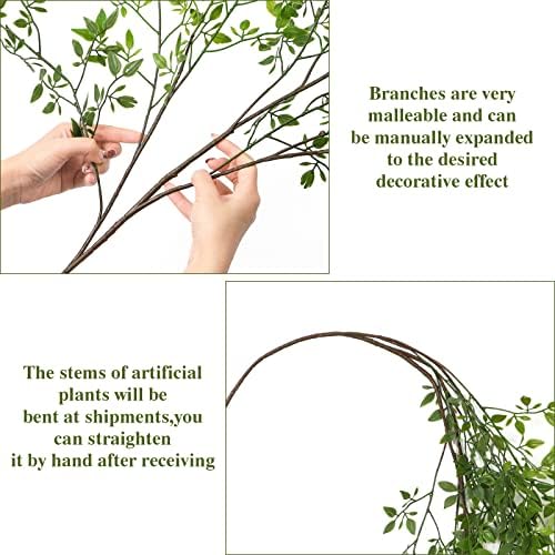 Dremisland Artificial Bamboo Plants 433 inches - 2 Pcs Set