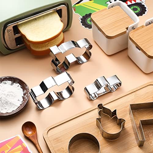 6-Piece Truck Cookie Cutters Set for Party Favors and Baking