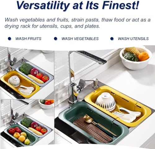 Adjustable Sink Strainer Basket _drain Food Efficiently