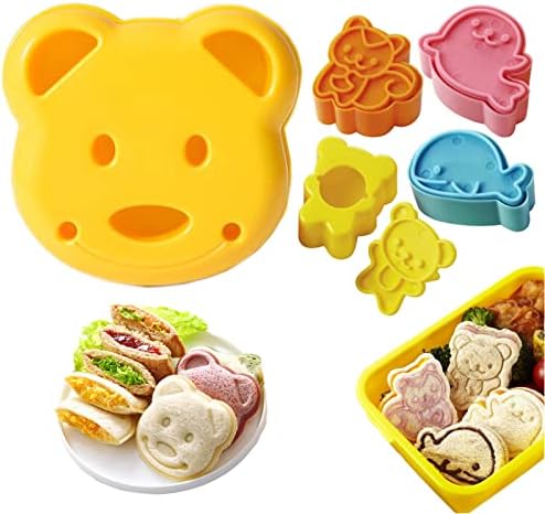 HAGBOU 5-Piece Sandwich Cutters for Kids
