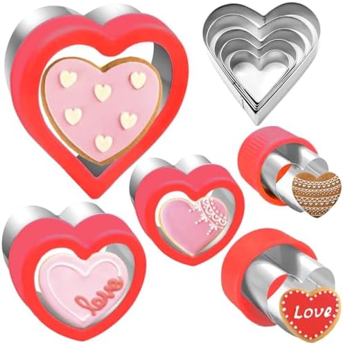 YomiFamily Heart Cookie Cutter Set