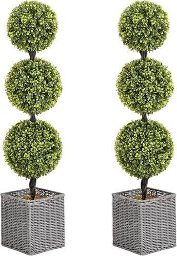 Elegant Front Porch Topiary