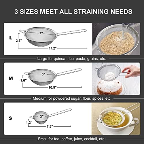 Perfect Strainer Set for Cleaning and Cooking