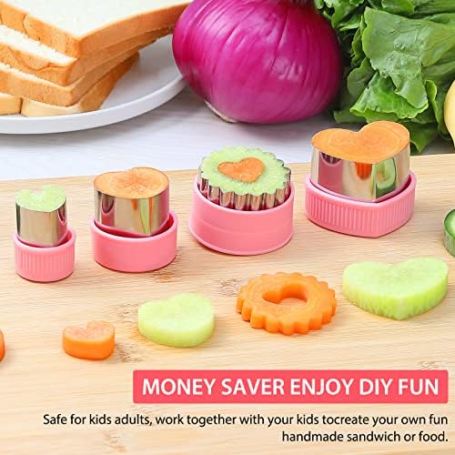 6-Piece Heart Cookie Cutter Set for Biscuits Cakes and More