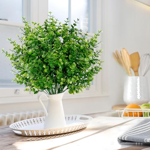 Sggvecsy artificial Boxwood and Eucalyptus for DOORS WINDOW and FANCE