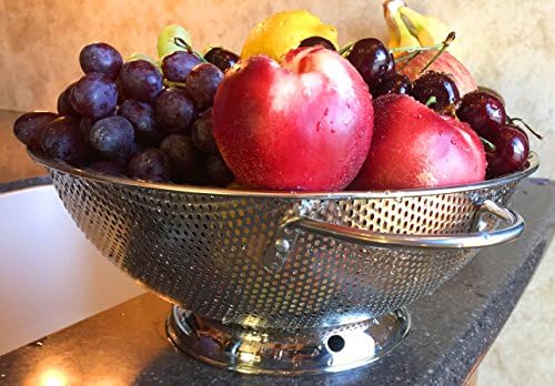 High-Quality Stainless Steel Micro-Perforated 5-Quart Colander