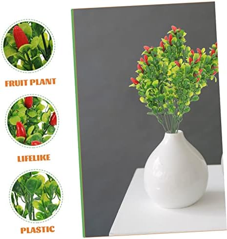 Lifelike Dining Table Photo Simulation Eucalyptus Centerpiece