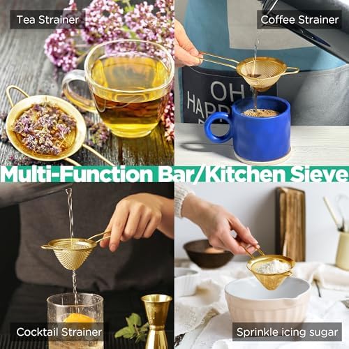 Elegant 304 Mesh Strainer for Drinks