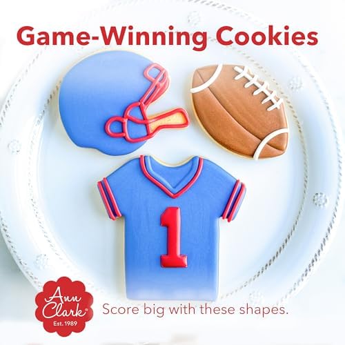 Ann Clark Football Cookie Cutters Set