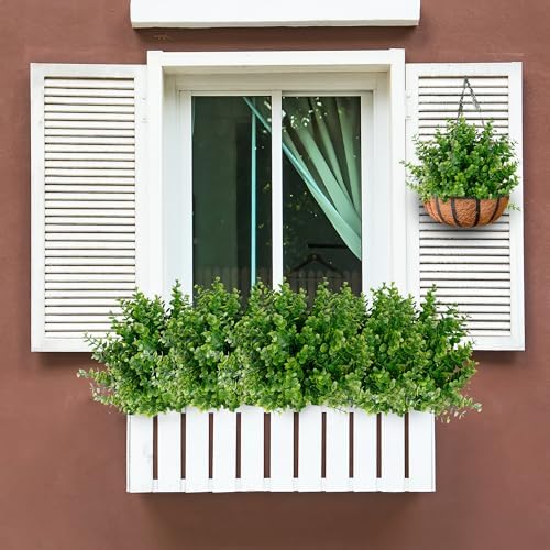 Sggvecsy artificial Boxwood and Eucalyptus for DOORS WINDOW and FANCE