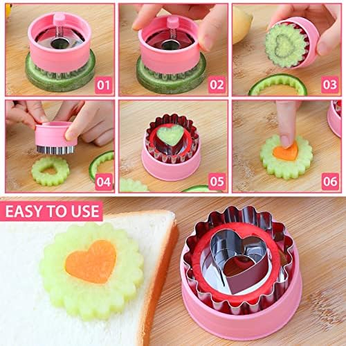 6-Piece Heart Cookie Cutter Set for Biscuits Cakes and More