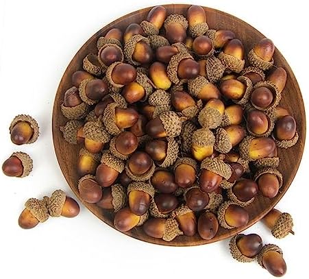 Artificial Acorns Fake Fruit Decor