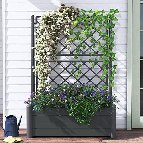 CQURE 24-Pack 168ft Artificial Ivy Fake Vines