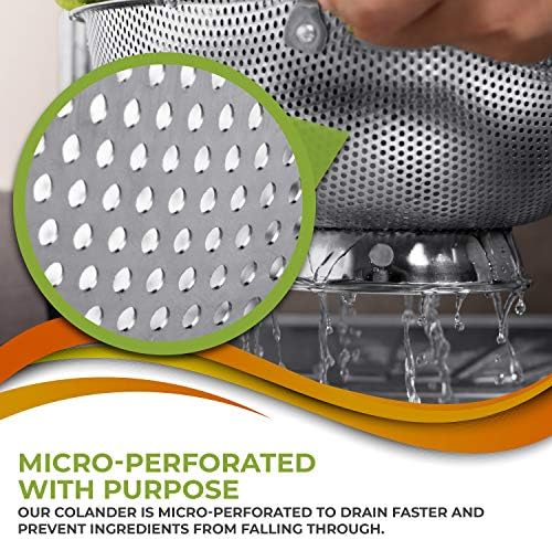Perfect for the Kitchen - Efficient Durable 5-Quart Colander
