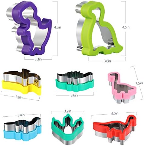 Dinosaur-Themed Cookie Cutters Set for Kids
