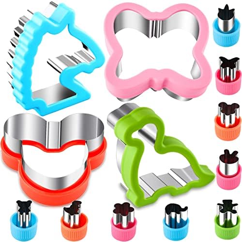 Fun Shapes 13-Piece Sandwich Food Cutters for Kids Adults