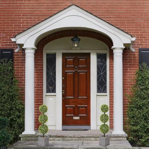 Elegant Front Porch Topiary