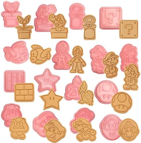 16-Piece Cartoon Cookie Cutters