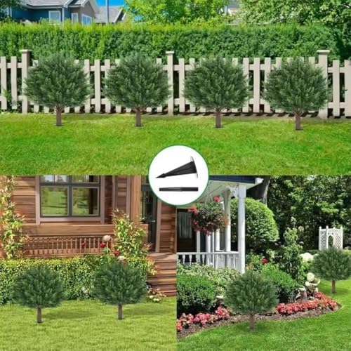 Vivid Realistic Faux Cedar Planter Filler Outdoor Use