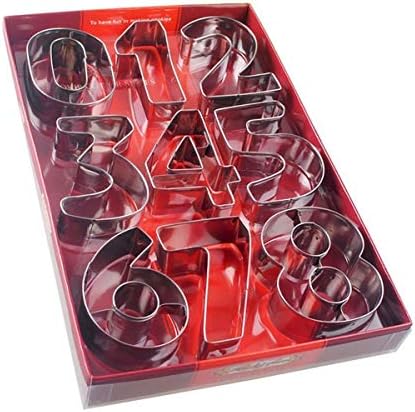 HoaBoly Number Cookie Cutter Set