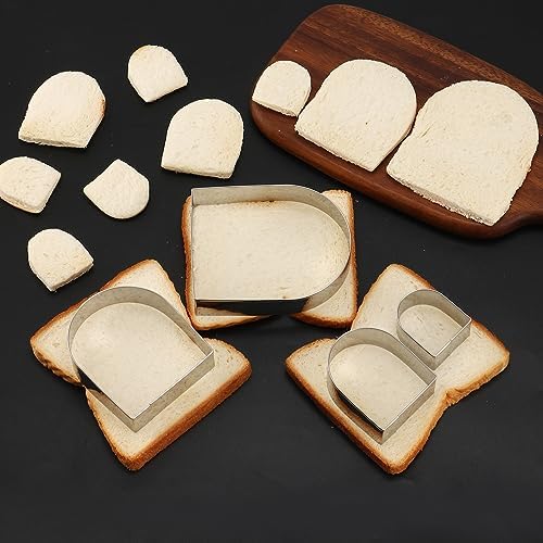 Arched Cookie Cutter Set 4-Piece ANCKNE Stainless Steel Baking Tools