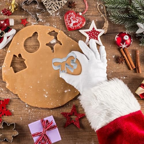 Yueton 2PCS Stainless Steel Bowknot Biscuit Cookie Cutter