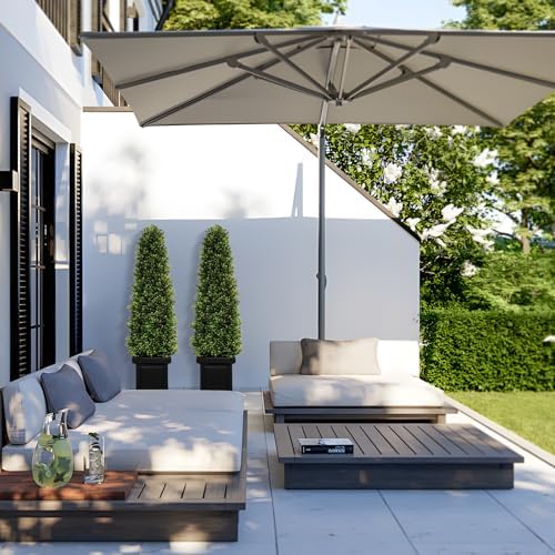 Stylish 35ft Boxwood Topiary Set for Outdoors Indoors