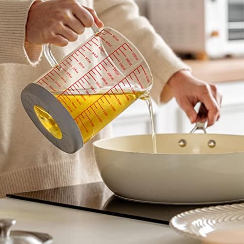 Luvan 15L Glass Bacon Grease Container with Strainer