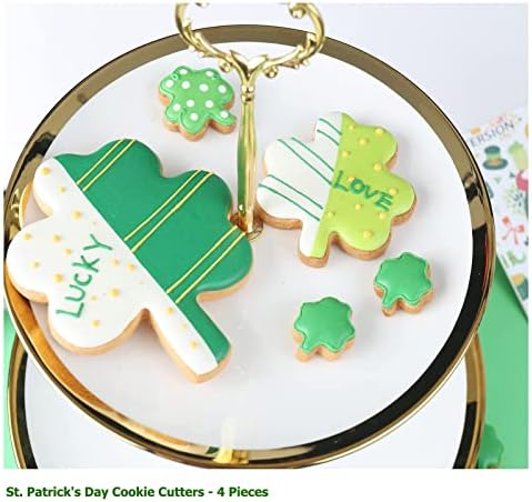 ETersion Shamrock Cookie Cutter Set for Kids