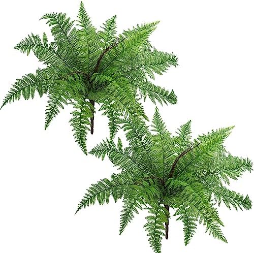 Vivid Fake Boston Fern Plants 2-Pack