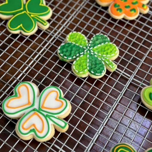 S Clover shamrock cookie cutter set St Pattys Day decor