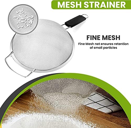 9 Fine Mesh Strainer with Handle