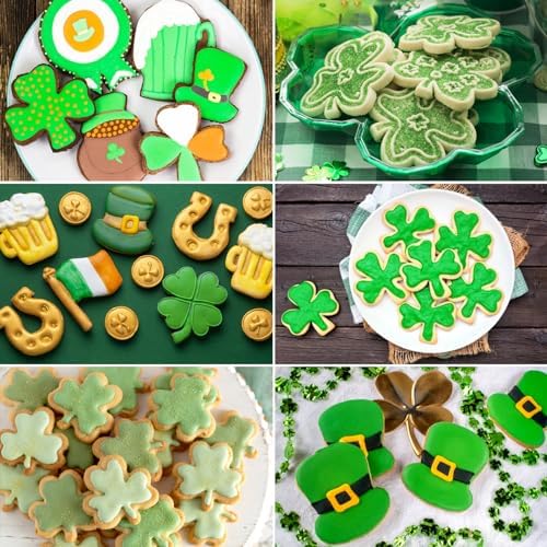 MAPVOLUT 12-Piece St Patricks Day Cookie Cutters Set of 12