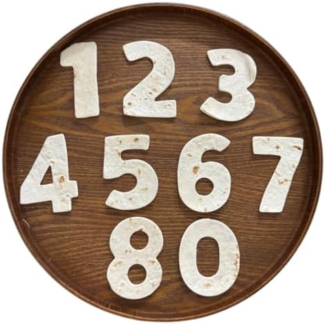 Elegant Numbered Cookie Cutters Set for Perfectly Round Baked Goodies