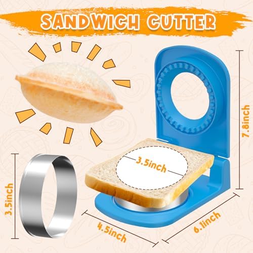 Perfect for Kids lunches includes sandwich cutter and sealer
