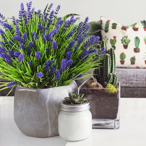 22-Piece Artificial Plants Fake Flowers Outdoors UV-Resistant