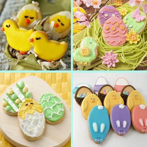 Easter Cookie Cutters Set - 5pc Safe Fun for Kids Adults