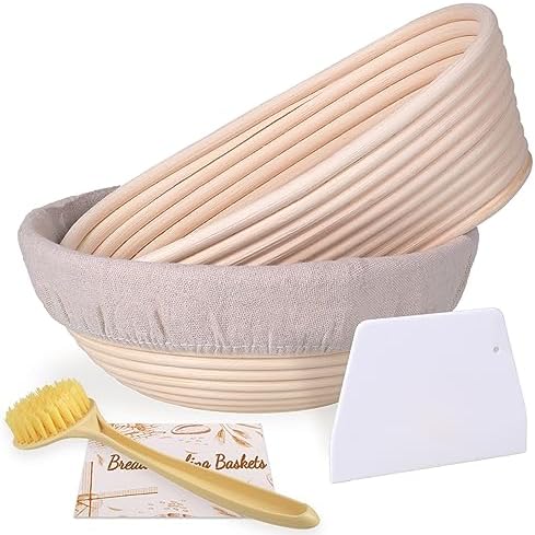 Homedisiac Banneton Bread Proofing Basket Set
