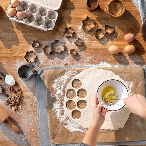 Sturdy Heart Cookie Cutters Set Stainless Steel Biscuit Cutters for Cooking Baking