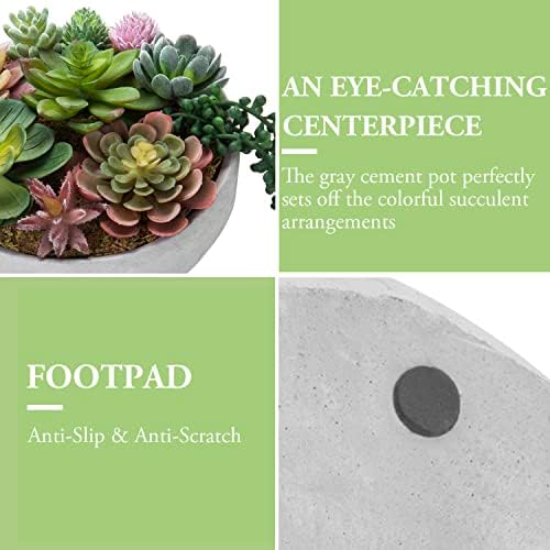 MyGift 8-Inch Round Modern Succulent Arrangement - Limited Offer