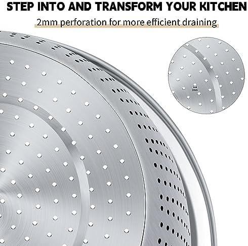 Stainless Steel Colander with Mixing Bowls