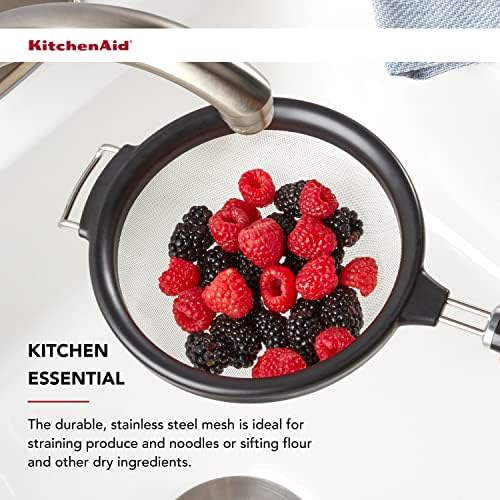 Efficient Black 7-Inch Strainer