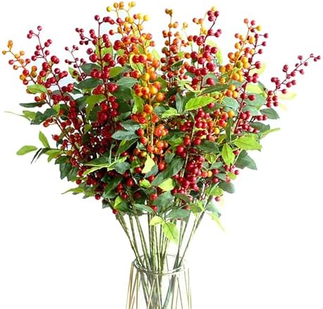 Red Orange Berry Holly Christmas Accessories