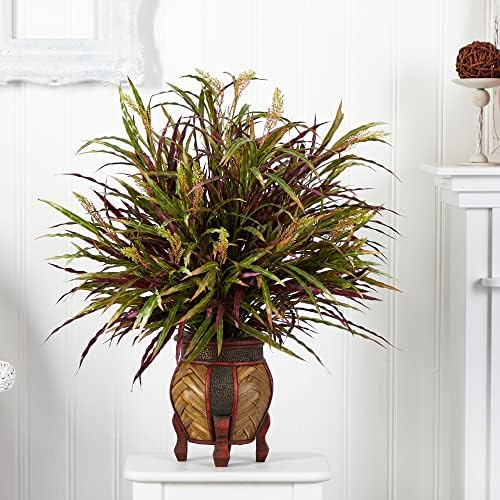 Nearly Natural Autumn Grass Arrangement