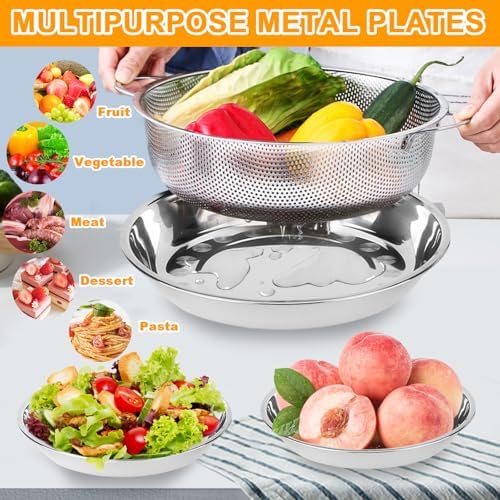 Stainless Steel Colander Set Durable Rust-Proof Kitchen Tool