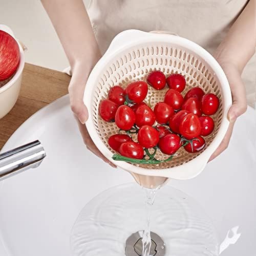 Sunkaioo 2 in 1 Kitchen Colander Set with Bowl Strainer