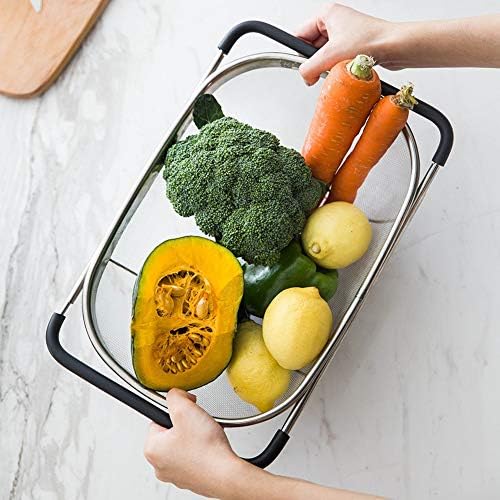 Suwimut 2-Pack Over-the-Sink Oval Colander