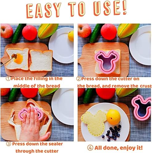 Cute Shapes BANIC 24Pcs Sandwich Cutter Set